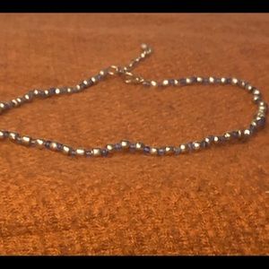 ✨💙🤍Vintage blue & silver necklace (16-18”)🤍💙✨
